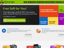 Tablet Screenshot of iqmango.com